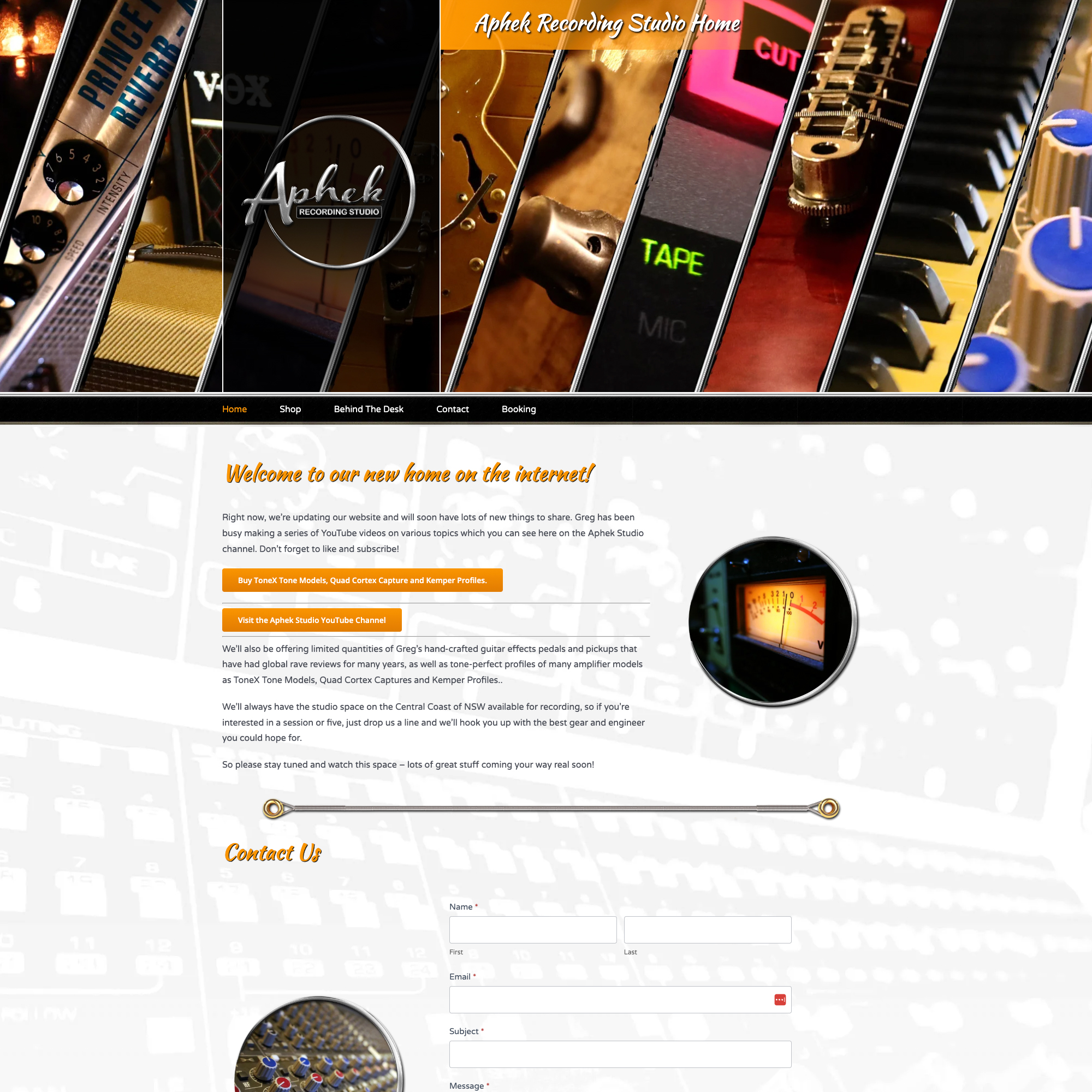 A bespoke recording studio in the NSW countryside. We built a website to attract artists to use the recording services as well as to market physical products and downloadable software.