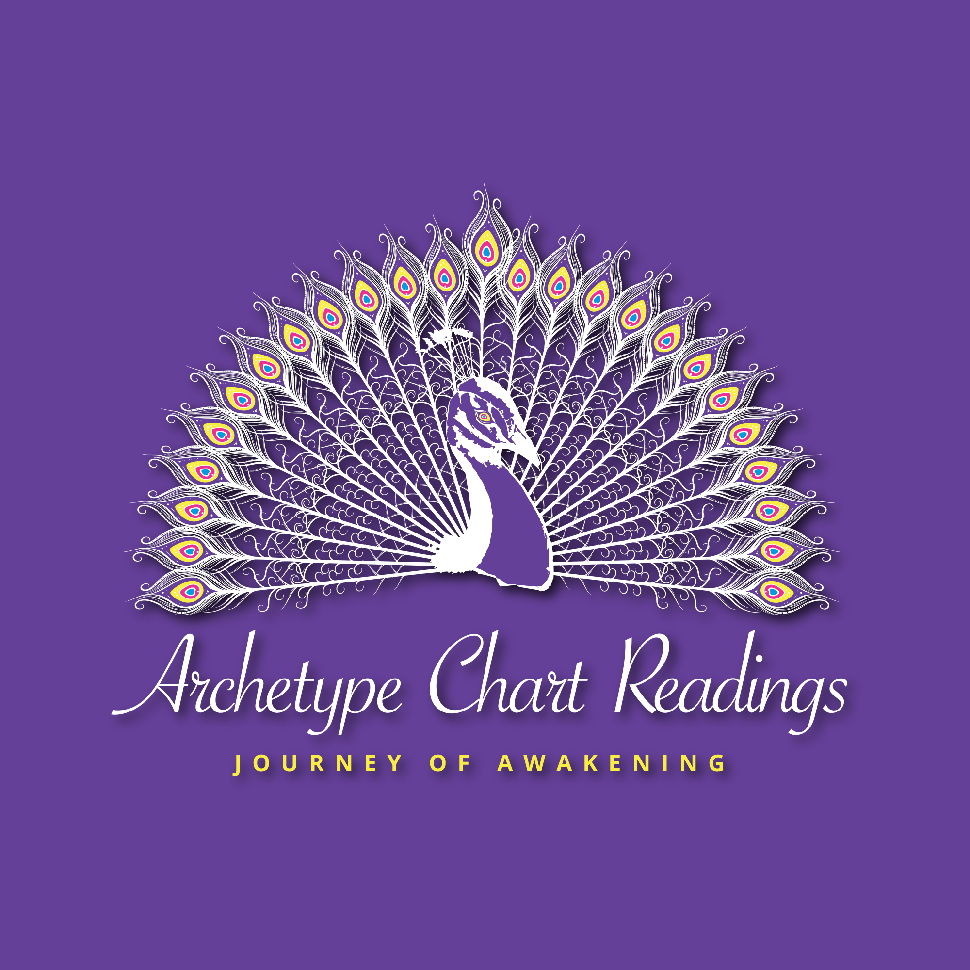 A new age practitioner needed something to present her rather unique services. A white peacock symbolises purity, spirituality, and divine connection, representing enlightenment, rebirth, and good fortune across cultures.